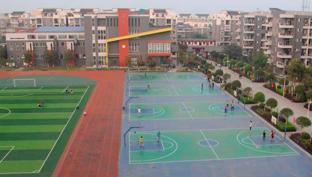 學校運動籃球場